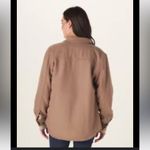 THE NORMAL BRAND BRIGHTSIDE FLANNEL LINED JACKET IN PINEBARK SZ MEDIUM Brown Photo 2