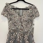 La Femme NWT  Floral Embroidered & Beaded Tulle Ballgown Evening Dress Size 4 Photo 3