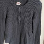 Faherty Legend Apres Waffle Henley Black Photo 8