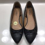 Seychelles  Wide Women’s Mia Faux Leather Vegan Reptile Black Bow Pointed Flats Photo 1