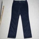 L.L. Bean Womens Favorite Fit Corduroy Pants Size 12 Tall Blue Holiday Boho Photo 1