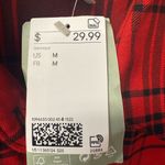 H&M  Women's Size Medium Oversized Long Sleeve Plaid‎ Shirt button down shirt Photo 2