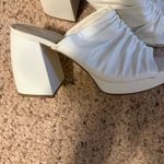 Kenneth Cole New York Women's Anika Platform Mules in white faux leather size 10 Photo 4