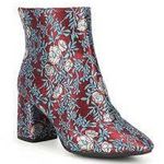 Gianni Bini Floral Booties sz 8.5 red white blue . Photo 0