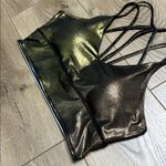 Born Primitive Bronze Metallic Sports Bra Size XL Brown Photo 1