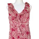 Jonathan Martin  Studio Vintage Y2K Midi Dress Silk Ruffle Sleeveless Womens 16 Photo 5