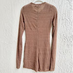 LIONESS NWT  Ghauri Long Sleeves V-Neck Knit Romper Chestnut Women's AU6 / XS Photo 7