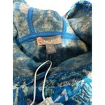Talbots NWT Sz Medium Blue Fair Isle Print Hooded Sweatshirt Pullover #B12-6 Photo 2