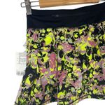 Lululemon New Womens 2 Pace Rival Mid Rise Floral Skirt Shorts Lined Multi Black Photo 7