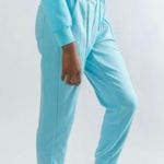 Waisted blue zipper track pants Size XL Photo 3