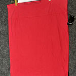 Torrid  Plus Size 2X Red Rayon Pencil Skirt, new Stretch Waist Photo 0