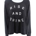 Sundry  Rise and Grind Grey Jersey Knit Comfort Crewneck Long Sleeve Coastal S Photo 0