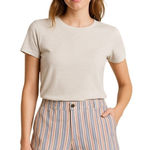 Gap  Stretch Easy Through Hip & Thigh Mid‎ Rise Striped Shorts 8 Photo 0