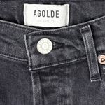 AGOLDE Nico High Rise Slim Denim Jeans Cotton Stretch Destroyed Button Fly 26 Photo 5