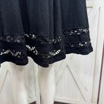 Free People To The Point Lace Cutouts Stretch Skater Dress Black Small Gothic Photo 7