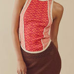 Free People  We The‎ Free Racerback Too Hot To Handle Tank Peach Combo Size XS Photo 0