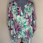 CARAMELA Floral Poncho Top Photo 0
