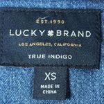 Lucky Brand  Denim Button Down Shirt True Indigo Boyfriend Size XS GUC #2717 Photo 4