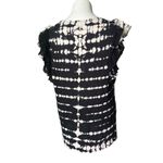 Young Fabulous and Broke YFB Young, Fabulous, Broke Tie Dye Flutter Sleeve Linen Top Black/White, Sz M Photo 5
