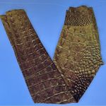 NWOT Niyama Sol Gold Croc High Waisted Barefoot Leggings Sz XS Brown Photo 6