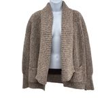 J.Crew  Shawl Collar Chunky Knit Open Front Heavy Knit Cardigan Sweater Top Photo 3
