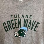 47 Brand Tulane Green Wave Gray Crew Neck Shirt Photo 1
