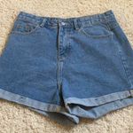 High Waisted Jean Short Size L Photo 0