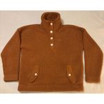J Crew Vintage Fleece Pullover Polartec Sherpa Womens Small Burnt Orange Cozy Photo 1