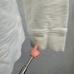 LL Bean 1912 Organic Cotton Full Zip Hoodie Sweatshirt White Womens Large Photo 5