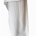 ZARA  Layered White Cropped T Shirt w/ Long Blue Striped Sleeves ~ Ladies SMALL Photo 3