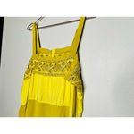 MAISON MARGIELA Yellow Lace Eyelet Trim Open Waist Oversized Dress size 10 Photo 12