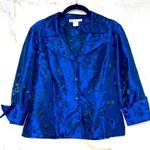 Dress Barn Chinese style silky embroidered cropped blazer, S Photo 0