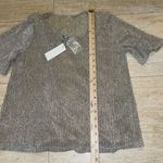 Moon River  Womens Top Size M Tank Lining Adjustable Straps Gold Sparkle Metallic Photo 4