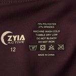 Zyia Active SZ 12 Moto Light 'n Tight 7/8 Leggings Laser Cutouts Hi-Rise Purple Photo 10