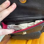 Adrienne Vittadini  black faux leather embossed backpack Photo 2