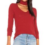 LNA  Merlot Brushed Detached Turtleneck Top Sz S Photo 0