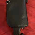 INICAT Leather Small Sling Bag Crossbody Bag Black Photo 3