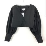 L'Academie The Angeline Top In Black-balloon Sleeves Revolve Photo 2