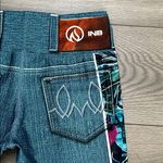 INKnBURN Blue Denim Pocket Graphic Bike Active Shorts Size Small Photo 4