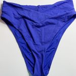 Aerie • NWT Purple/Blue Jacquard Textured Women's Bikini Bottom Photo 0