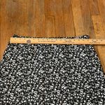 kim rogers Linen  Black and White Patterned Midi Skirt Lined tier‎ medium petite Photo 5