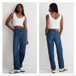 Madewell  Dark Wash High Rise Baggy Straight Jeans‎ Photo 1