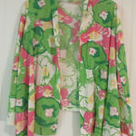 Lilly Pulitzer  knit cardigan wrap floral Small Photo 0