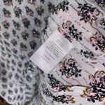 Talbots White Silver Metallic Floral Sleeveless Blouse Women's Size 2X Photo 4