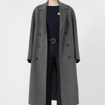 Ecru cotton-blend Stretch Flared Pants midnight blue size 4 Photo 5