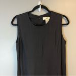 Armani Exchange Dress Vintage Black Midi Fringe Hem Sleeveless Dress Sz 6 EUC Photo 1