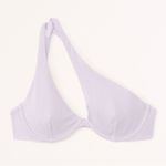 Abercrombie & Fitch NWT  Purple Shimmer Asymmetrical String Bikini- Size Medium Photo 2