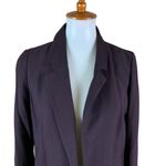 ALLSAINTS  Aleida Black Open Front Longline Blazer‎ Jacket 6 Maroon Women’s Photo 1