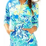Lilly Pulitzer  Skipper Popover Wade and Sea Women’s Small Blue Green Photo 0