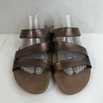 FitFlop  Size 8 Super Jelly Twist Slide Sandals brown Metallic Comfort Support Photo 4